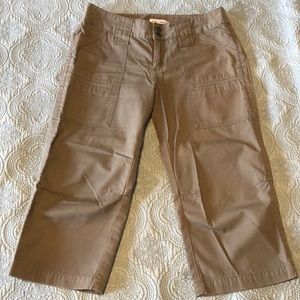 Calvin Klein Army Green Utility Capris